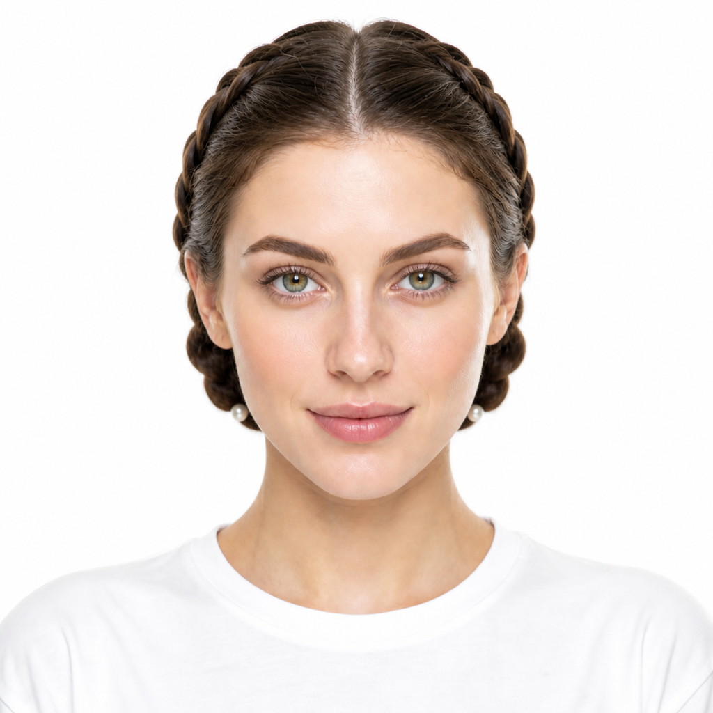 Ballerina Braids hairstyle example on a woman