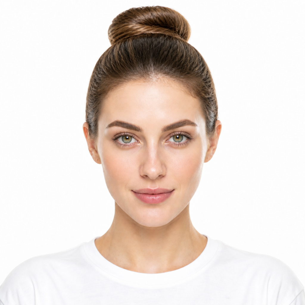 Ballerina Bun hairstyle example on a woman