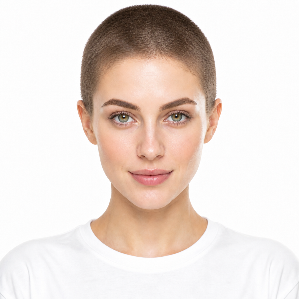Buzz Cut hairstyle example on a woman