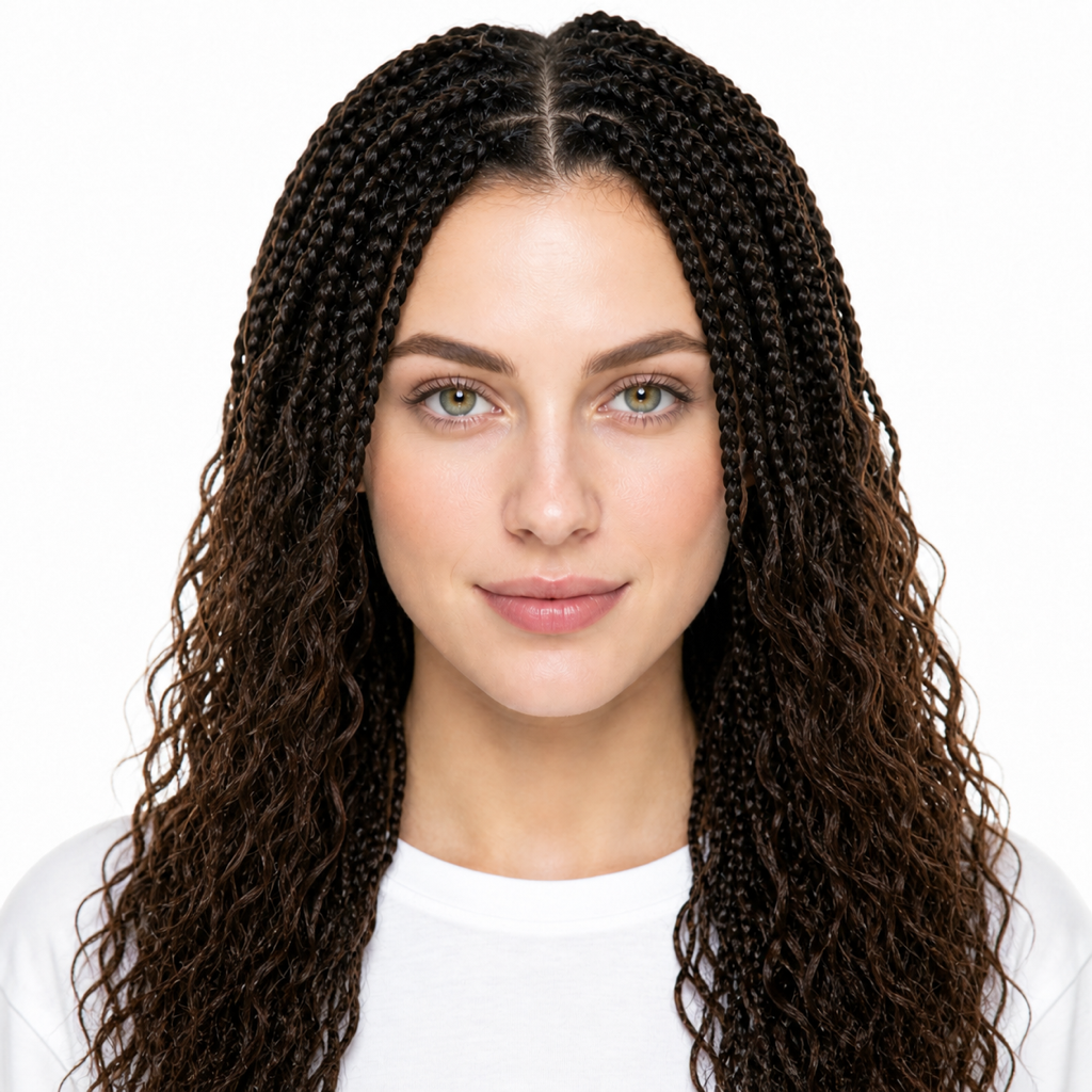 Crochet Braids hairstyle example on a woman