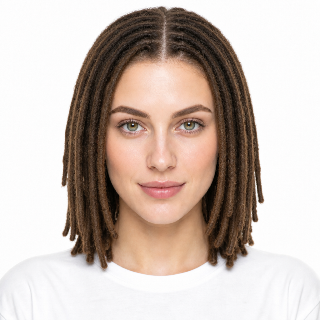 Dreadlocks hairstyle example on a woman
