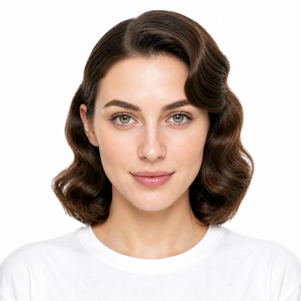 Finger Waves hairstyle example on a woman
