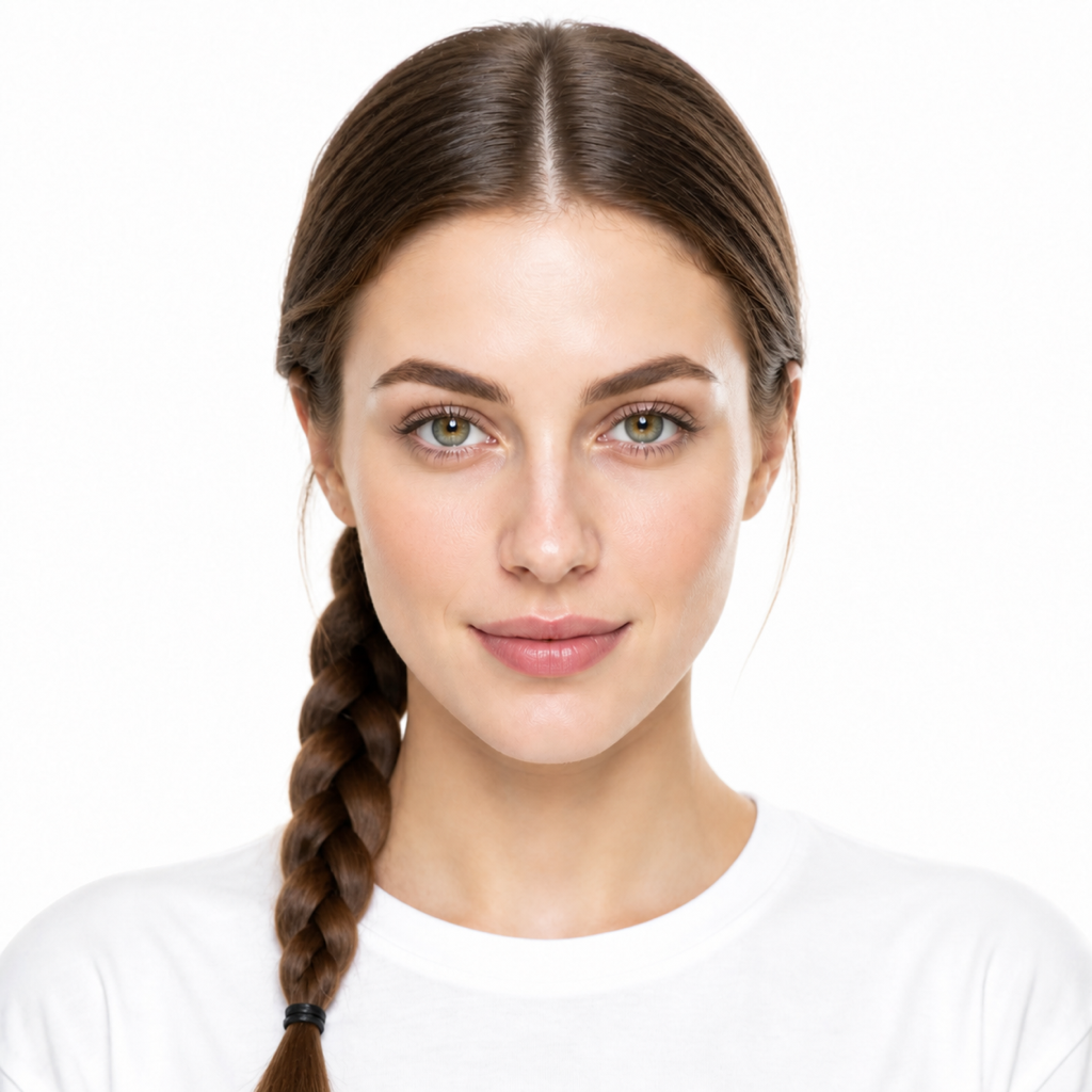 French Braid hairstyle example on a woman