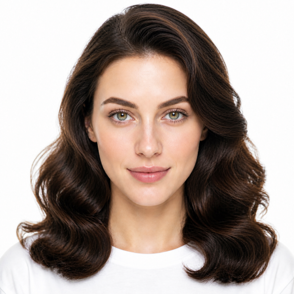 Glamorous Waves hairstyle example on a woman