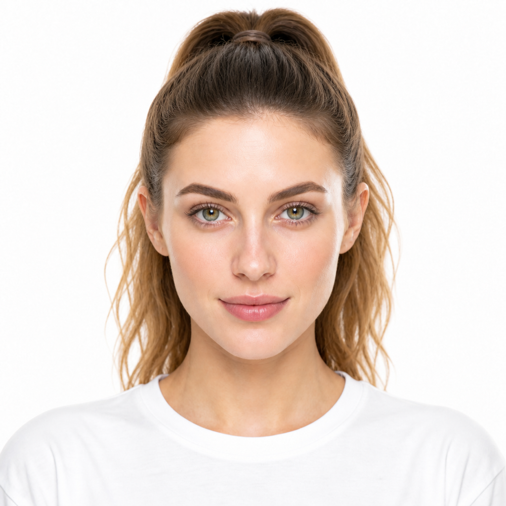 High Ponytail hairstyle example on a woman