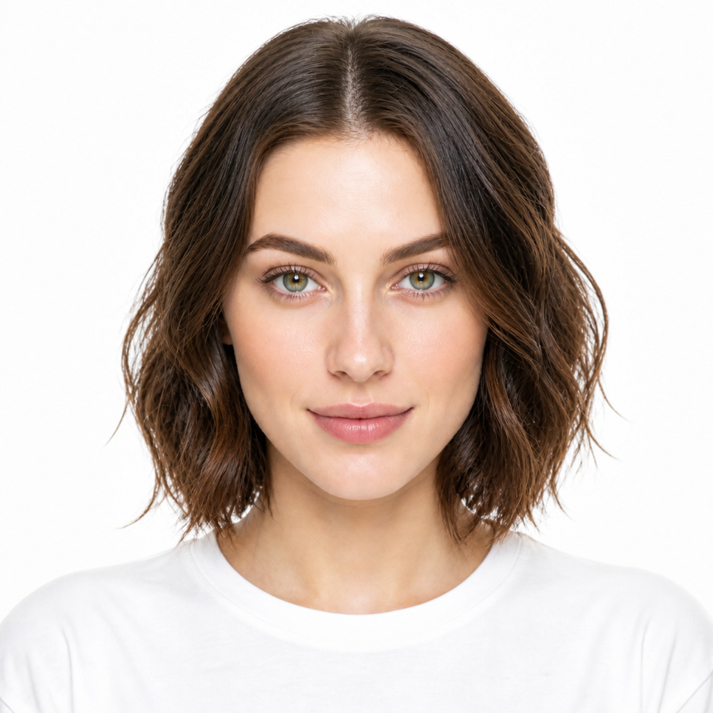 Inverted Bob hairstyle example on a woman