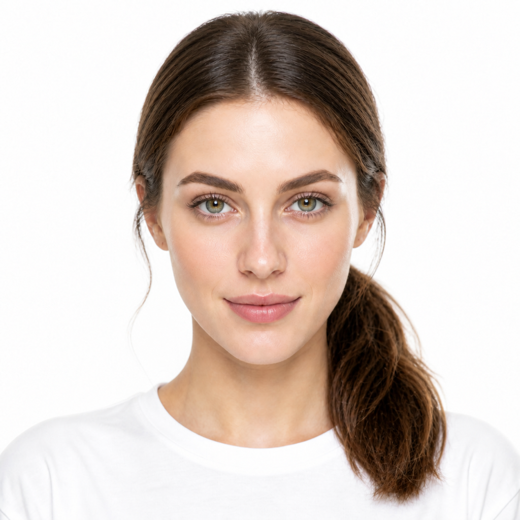 Low Ponytail hairstyle example on a woman