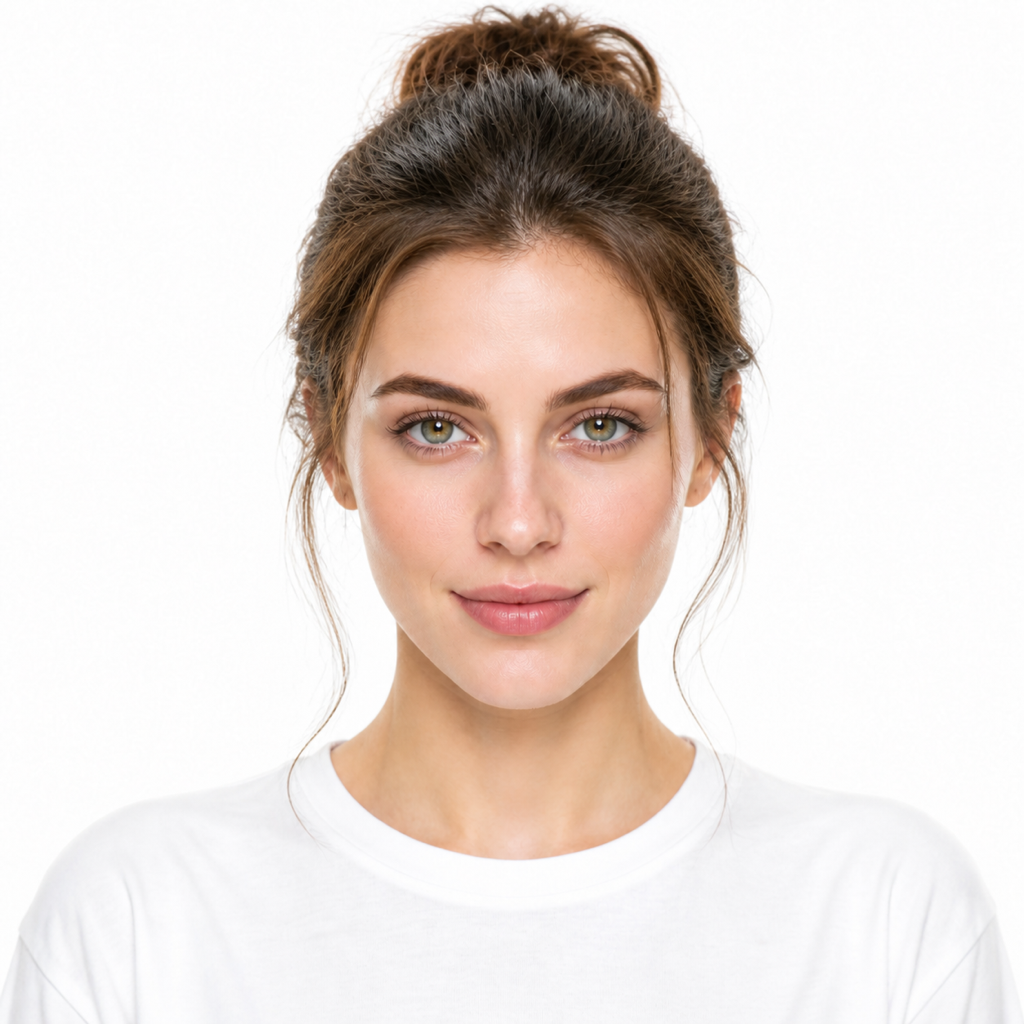 Messy Bun hairstyle example on a woman