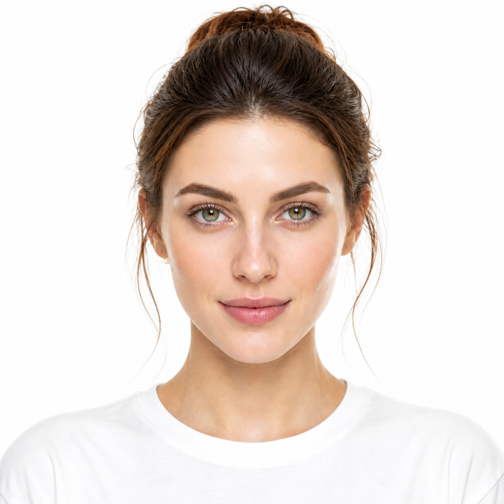 Messy Chignon hairstyle example on a woman