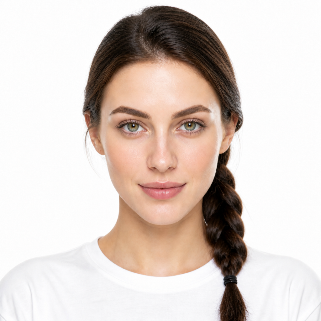 Rope Braid hairstyle example on a woman