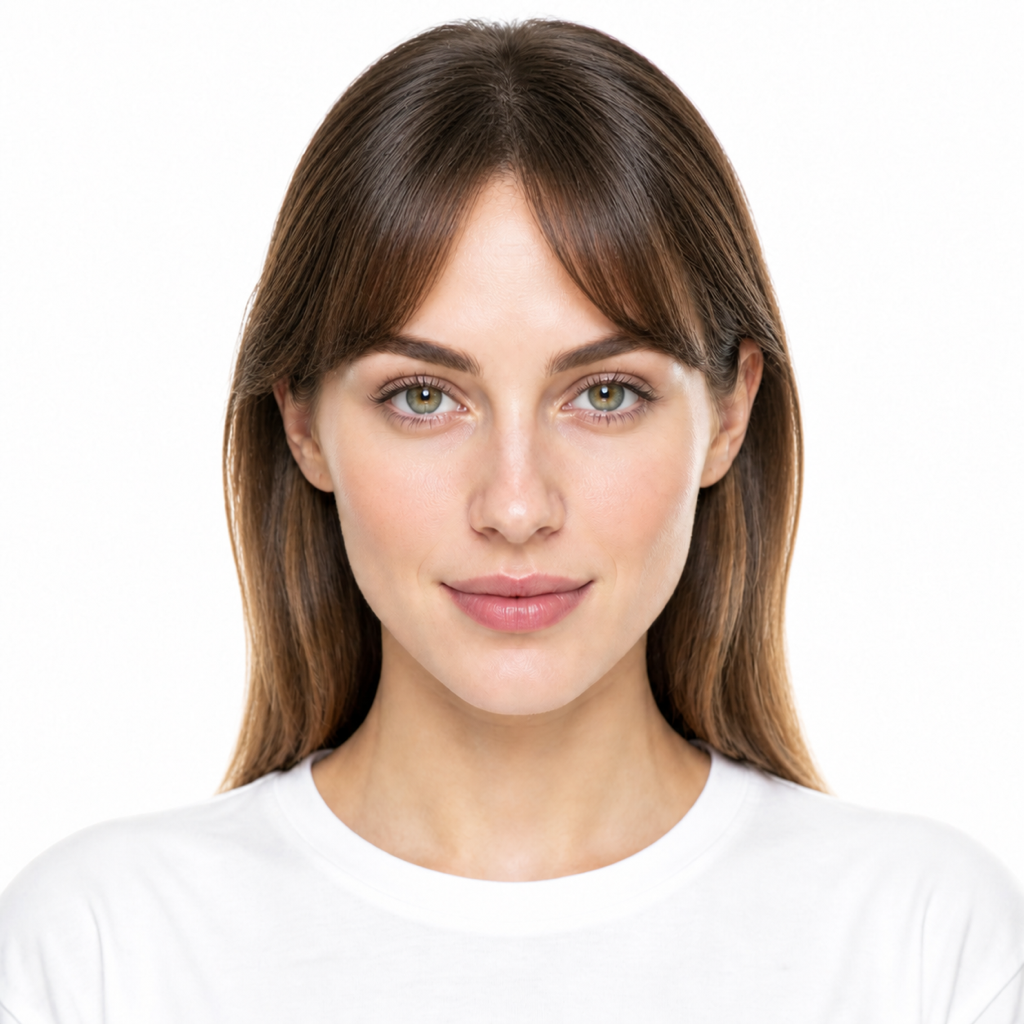 Side-Swept Bangs hairstyle example on a woman