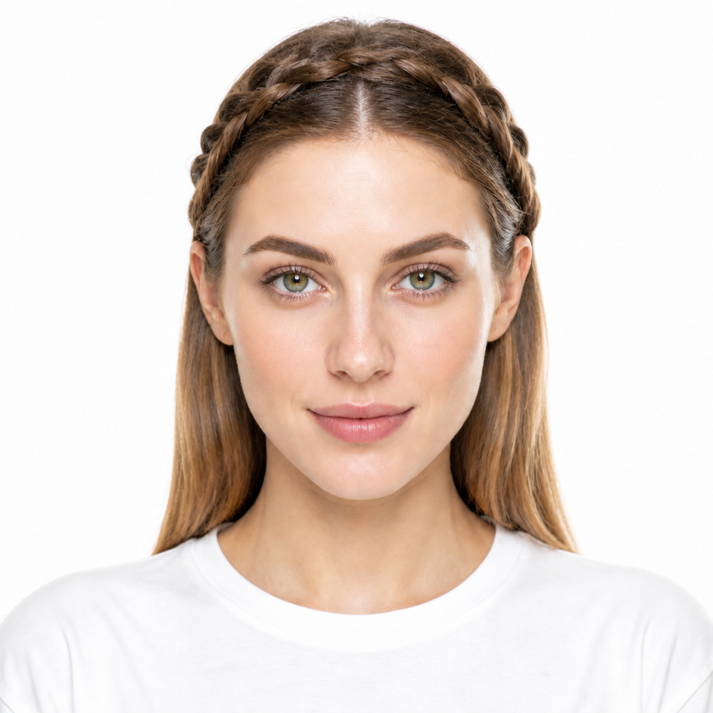 Waterfall Braid hairstyle example on a woman