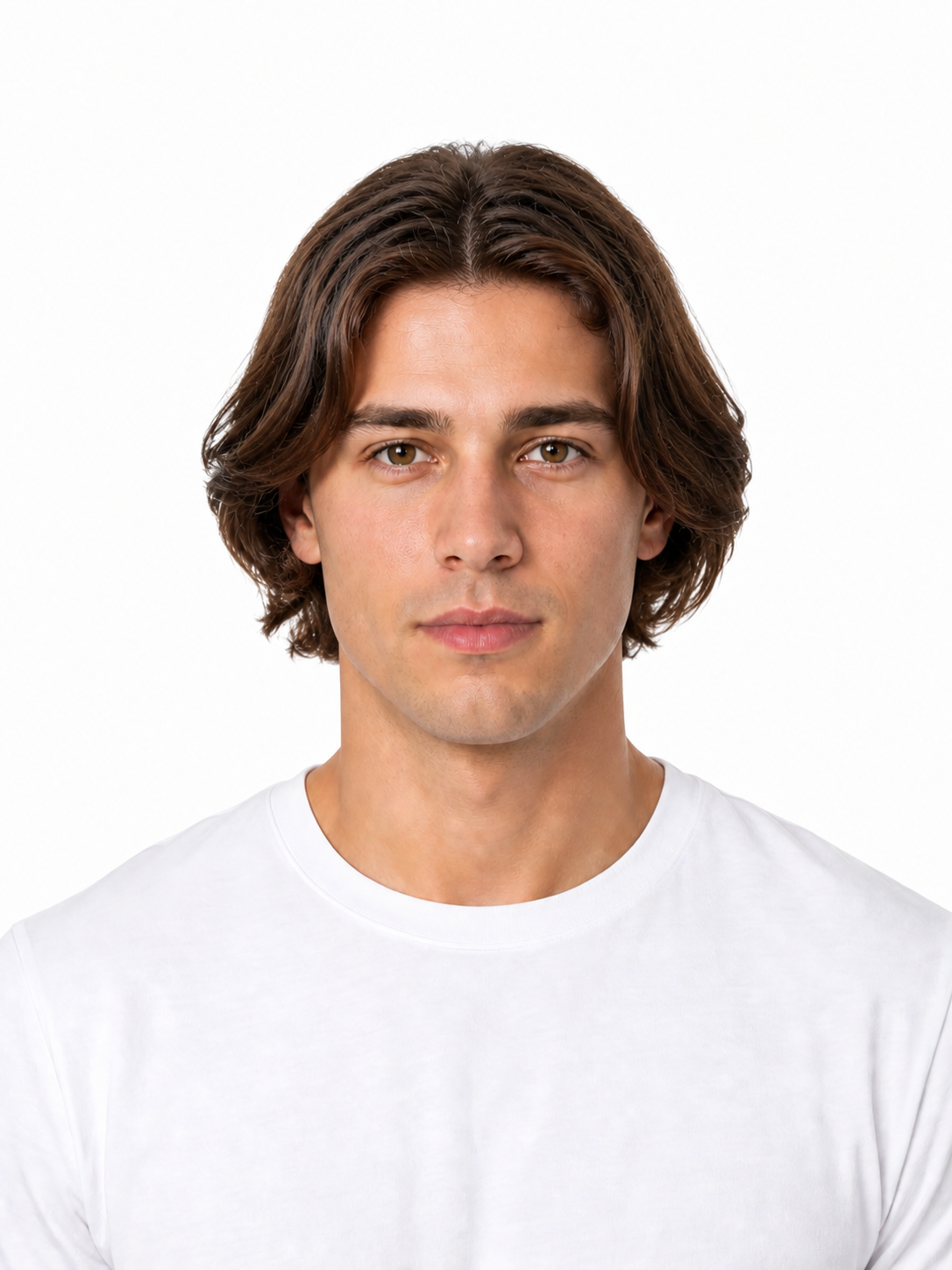 Bob hairstyle example on a man