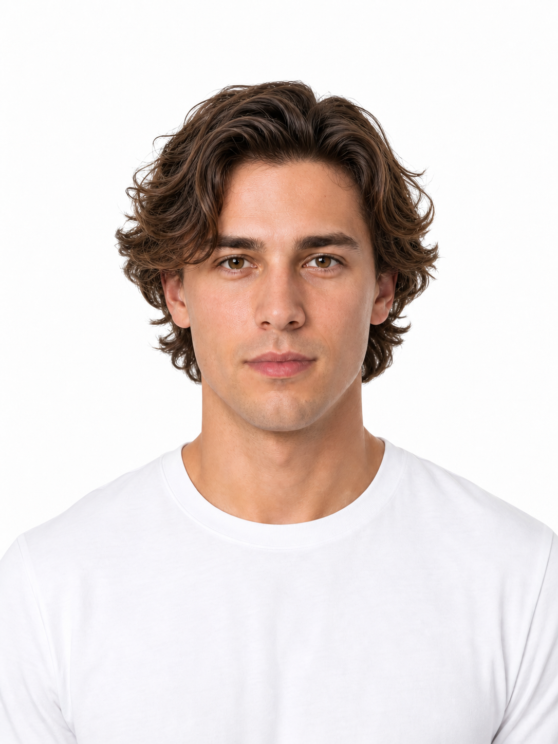 Chalamet Flow hairstyle example on a man