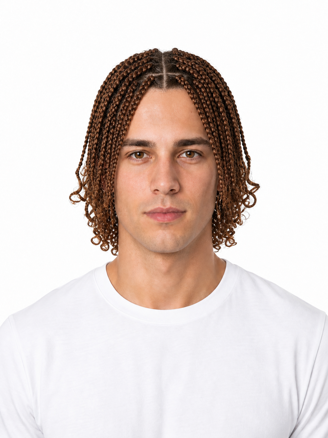 Crochet Braids hairstyle example on a man