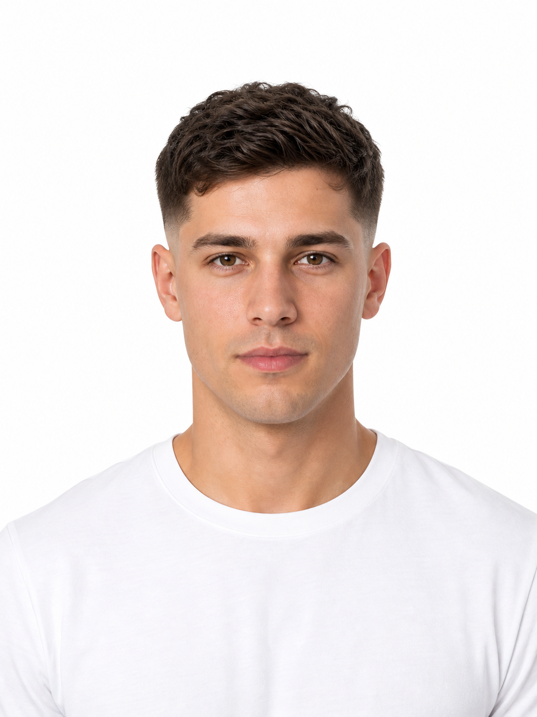 Fade hairstyle example on a man