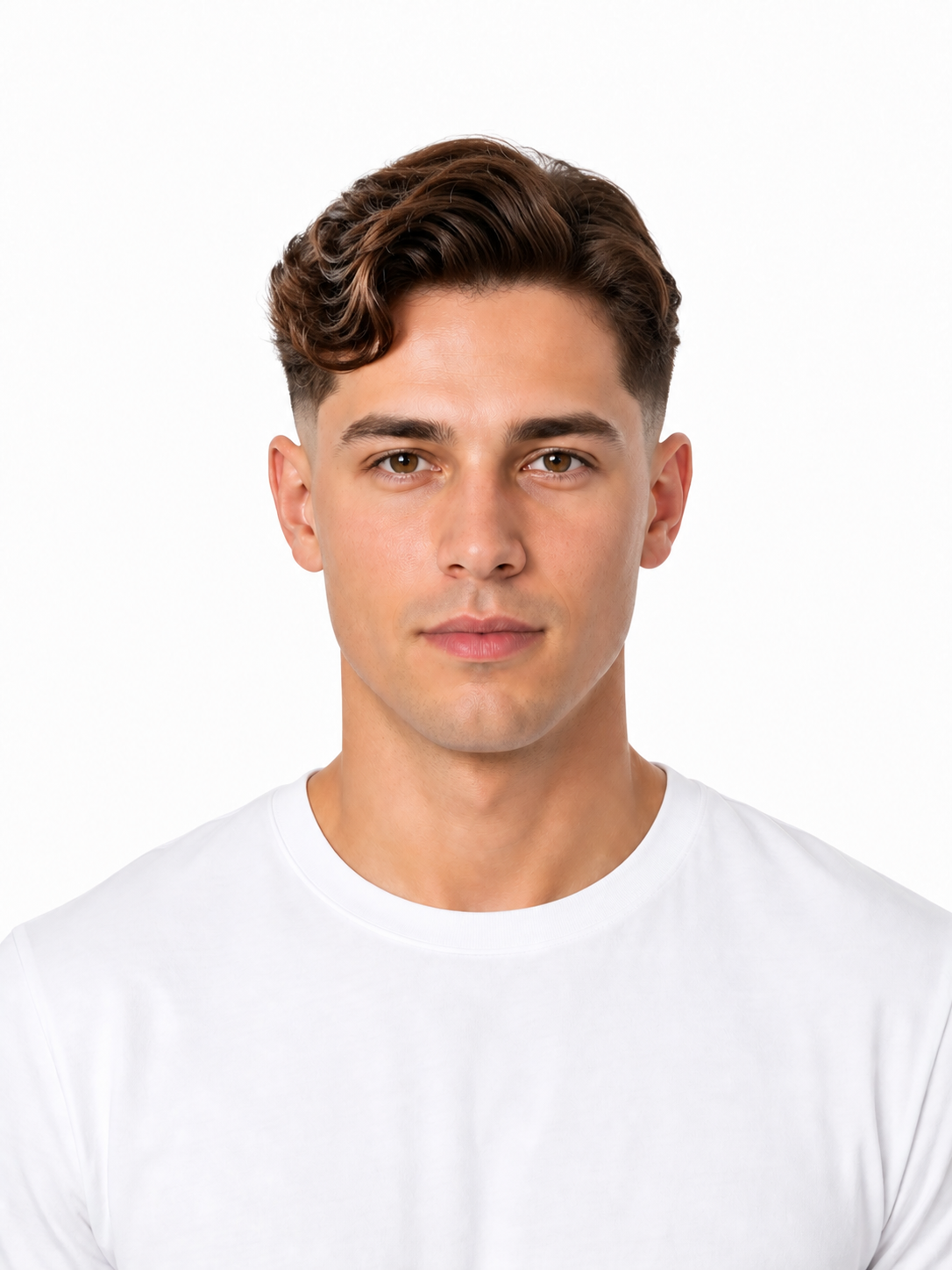Glamorous Waves hairstyle example on a man