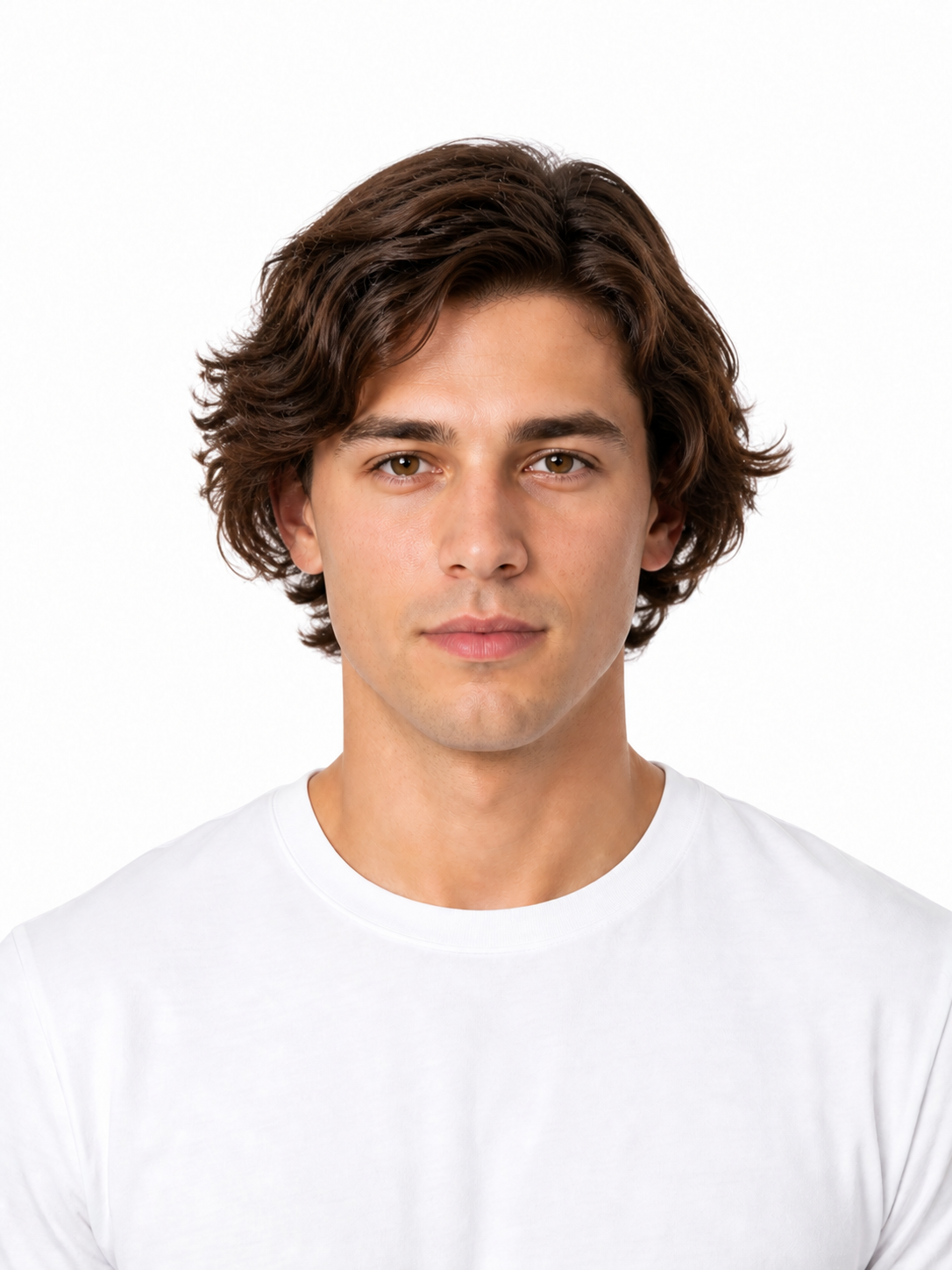 Graduated Bob hairstyle example on a man