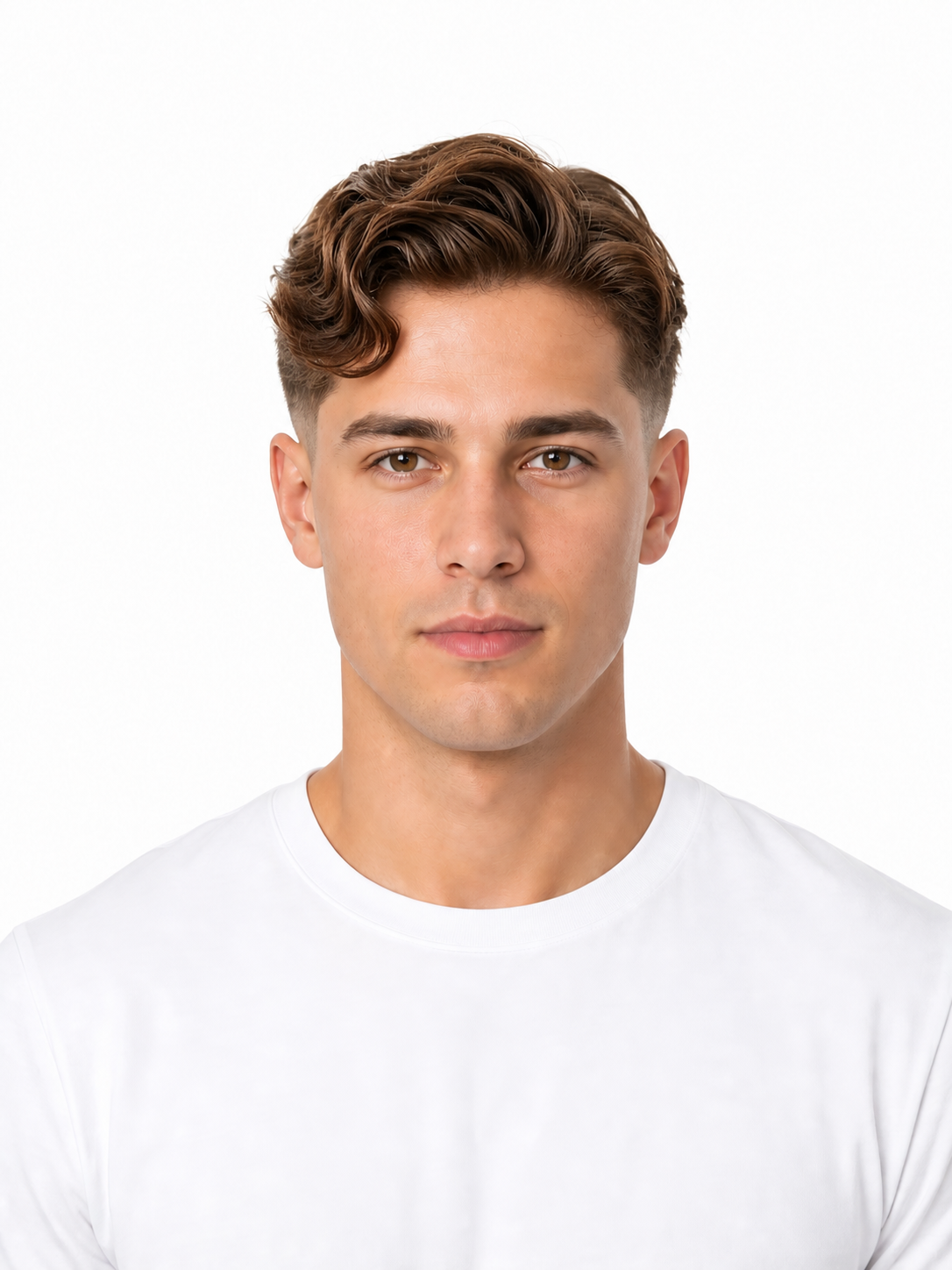 Hollywood Waves hairstyle example on a man