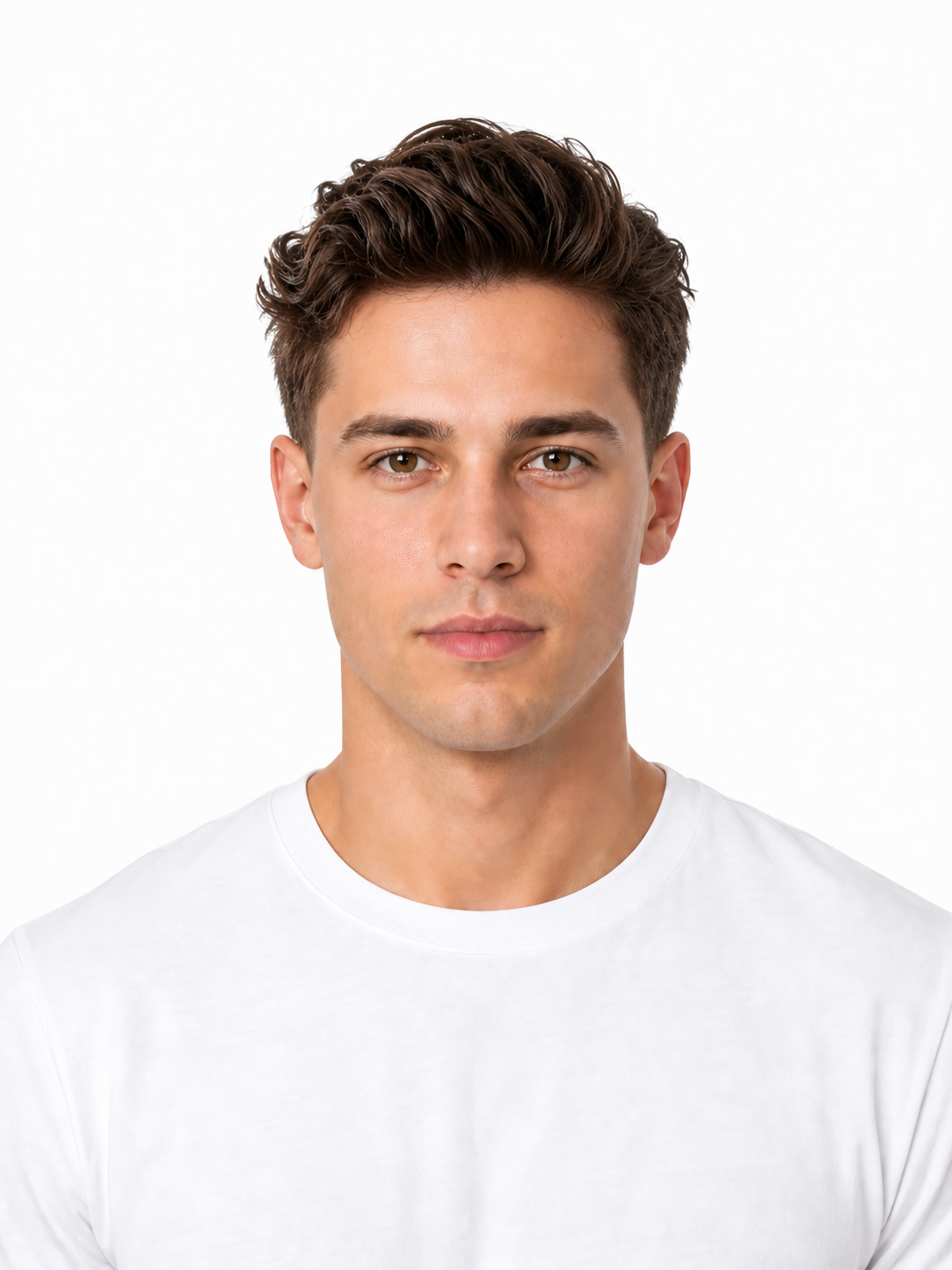 Messy Updo hairstyle example on a man