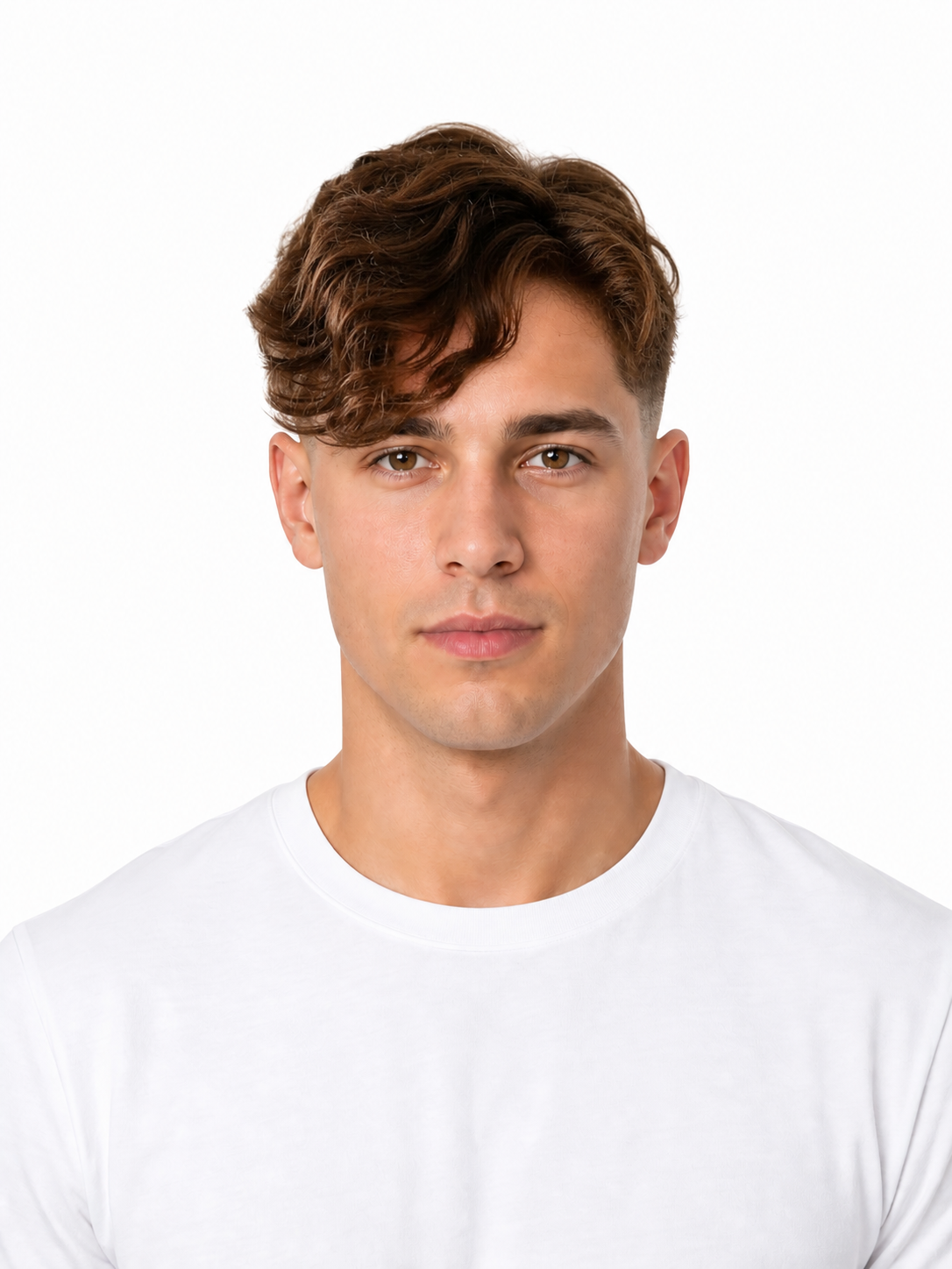 Side-Swept Bangs hairstyle example on a man