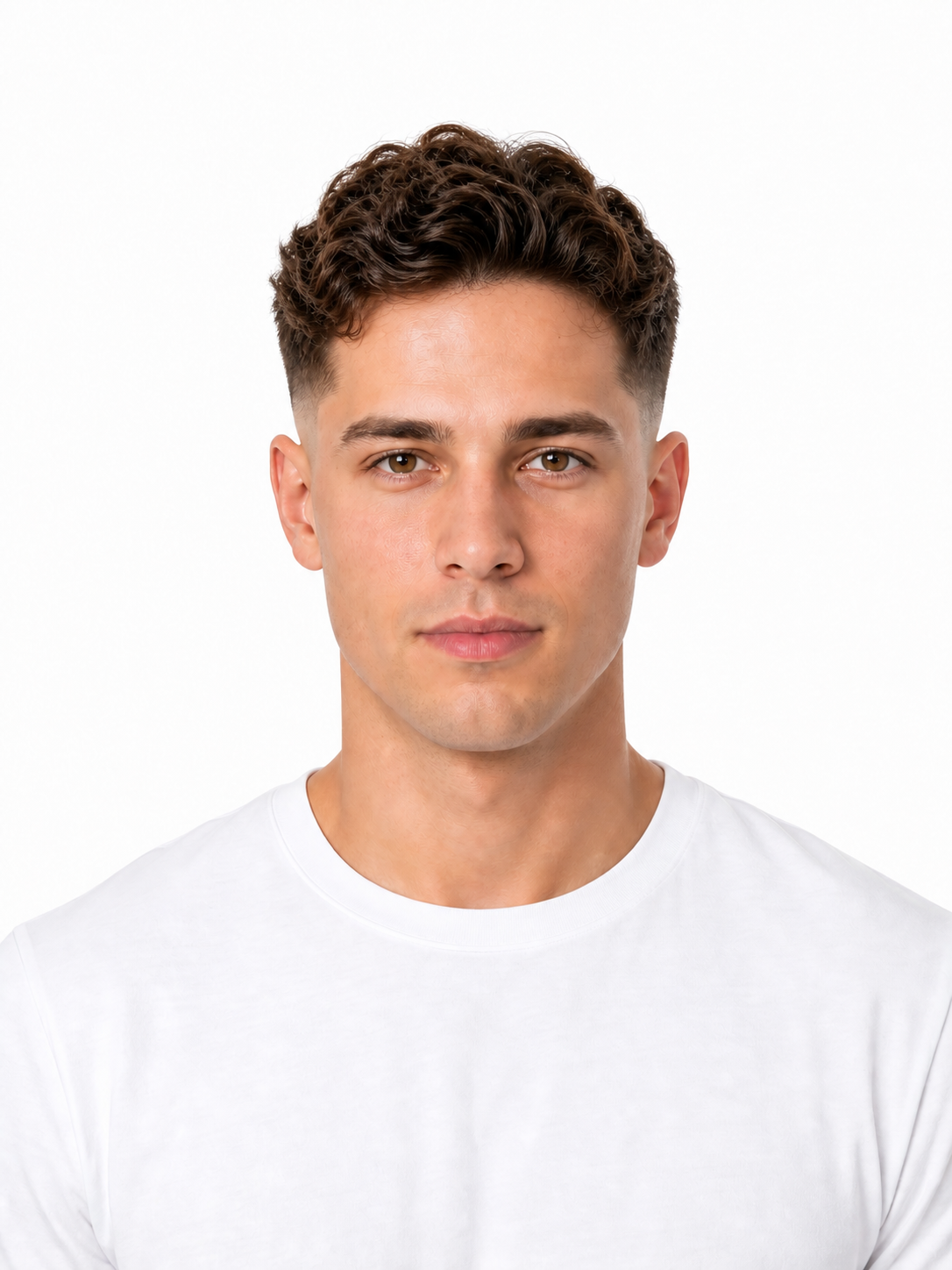 Twist Out hairstyle example on a man