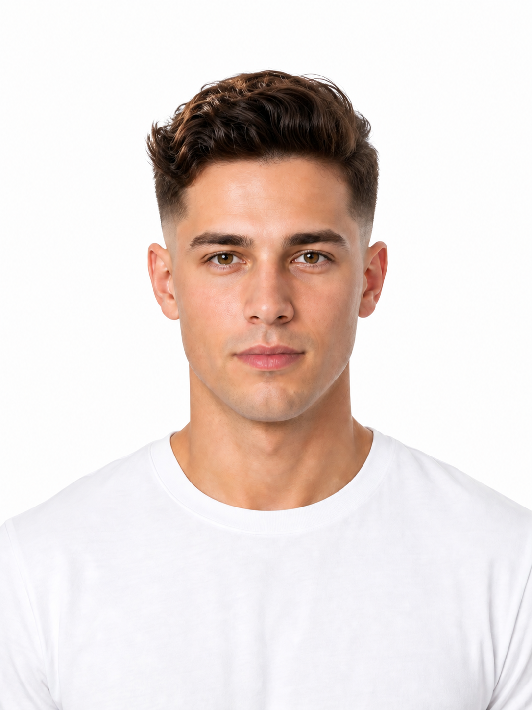 Wavy Undercut hairstyle example on a man